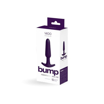 VeDO Bump Rechargeable Anal Vibe - Deep Purple - Sex Toys