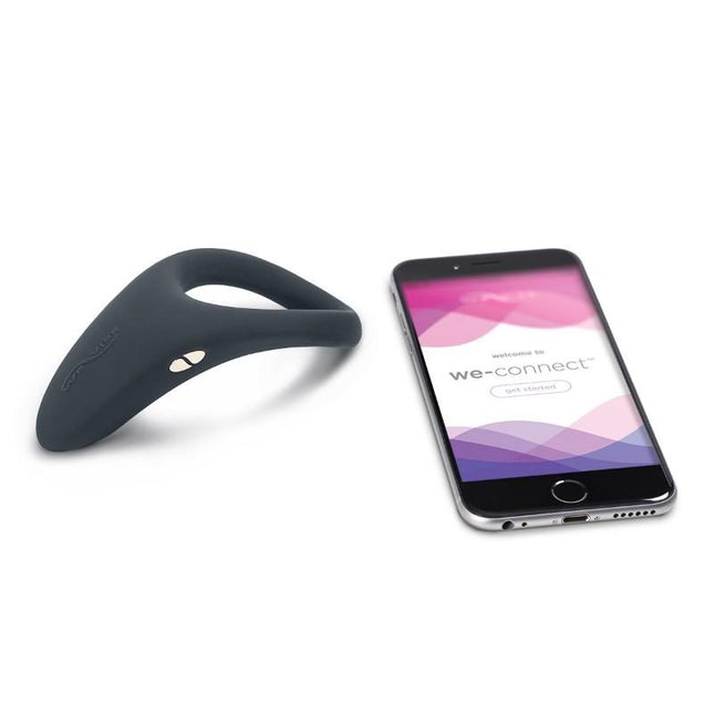 We-Vibe Verge Rechargeable Vibrating Perineum Stimulator Cockring Slate - Sex Toys