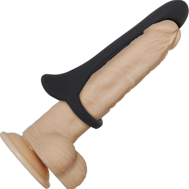 Zero Tolerance Cock Armor Rechargeable Vibrating Silicone Cock Sheath Black - Sex Toys